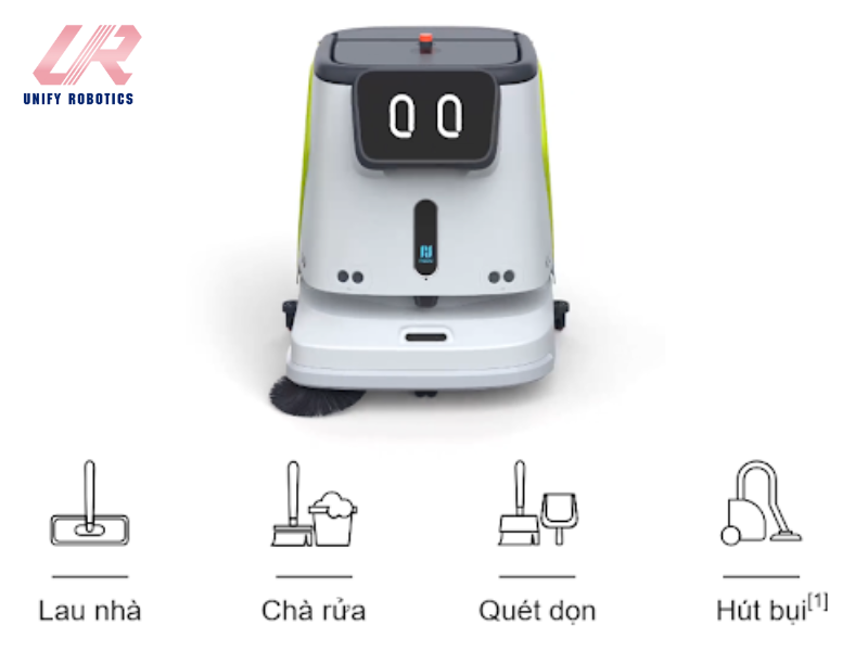 Ưu điểm của robot tự hành PUTU này là vệ sinh sạch sẽ