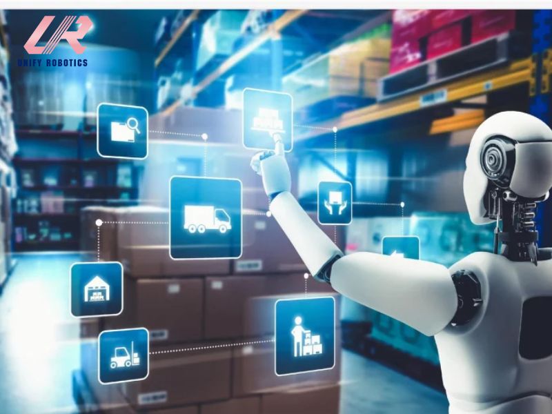 Quy trình khép kín giữa hệ thống quản lý và robot vận chuyển